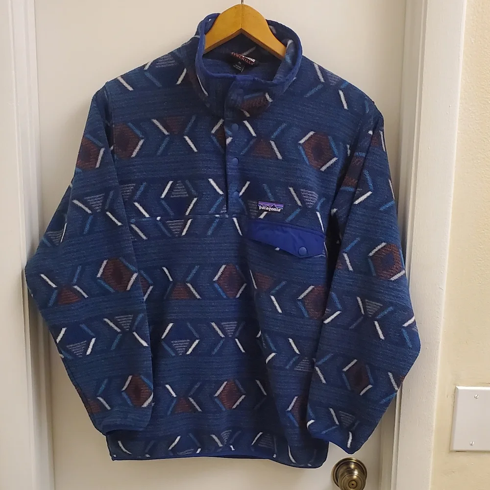 🤩Rare vintage Aztec Patagonia synchilla fleece pullover size mens xs/women's S